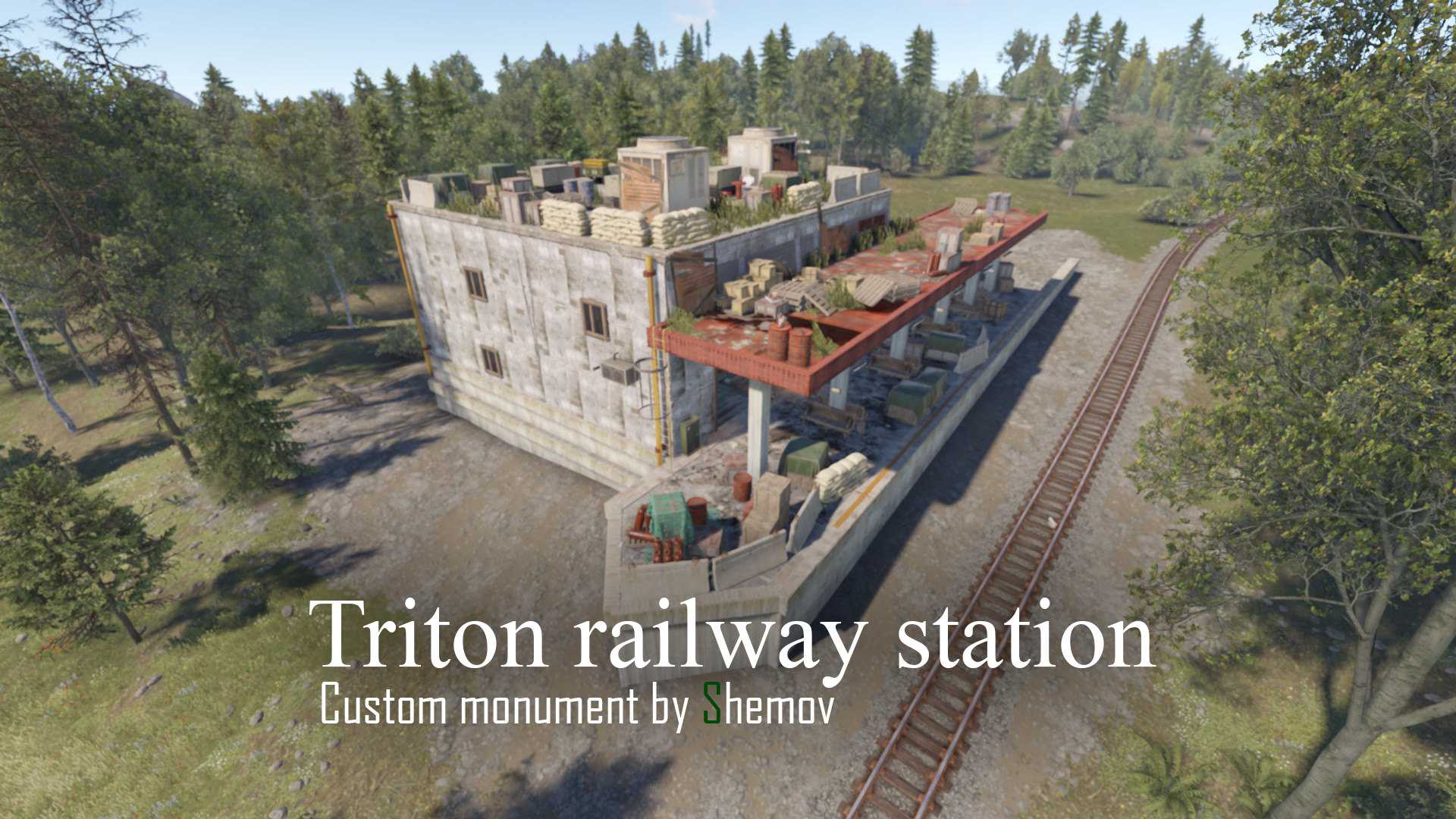 Triton railway station | Custom monument by Shemov