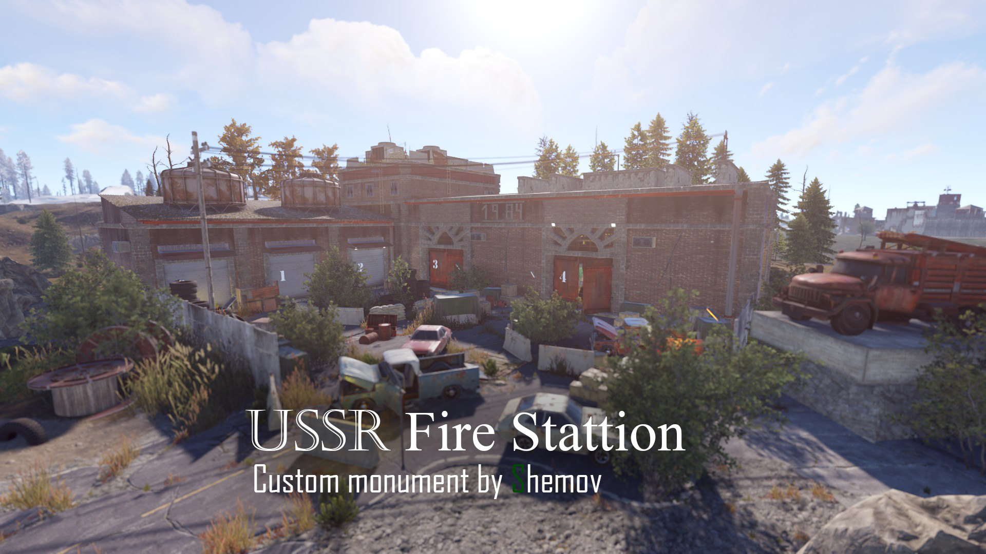 USSR Fire Station | Custom monument by Shemov