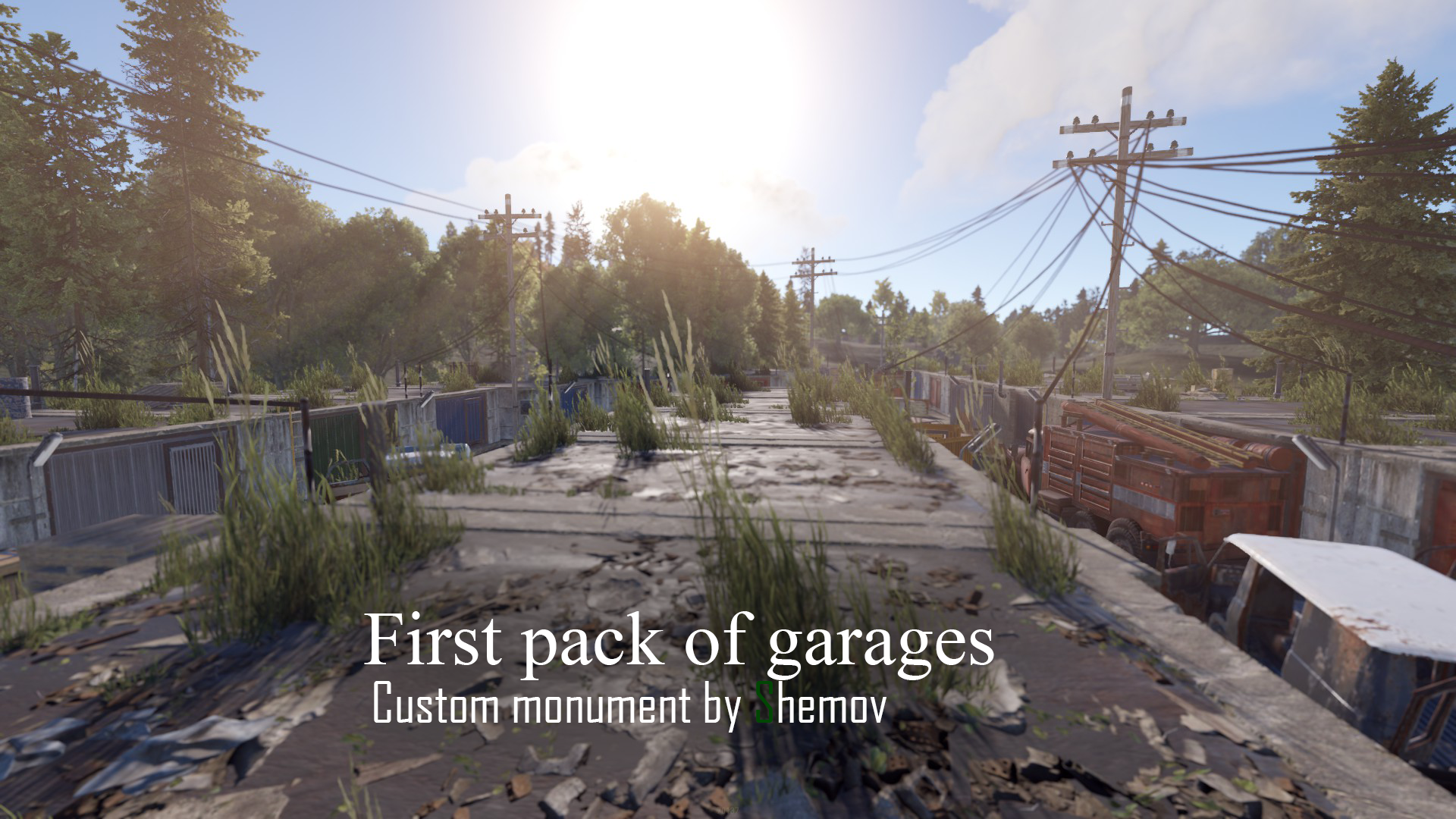 Garages A | Pack of garages monuments by Shemov