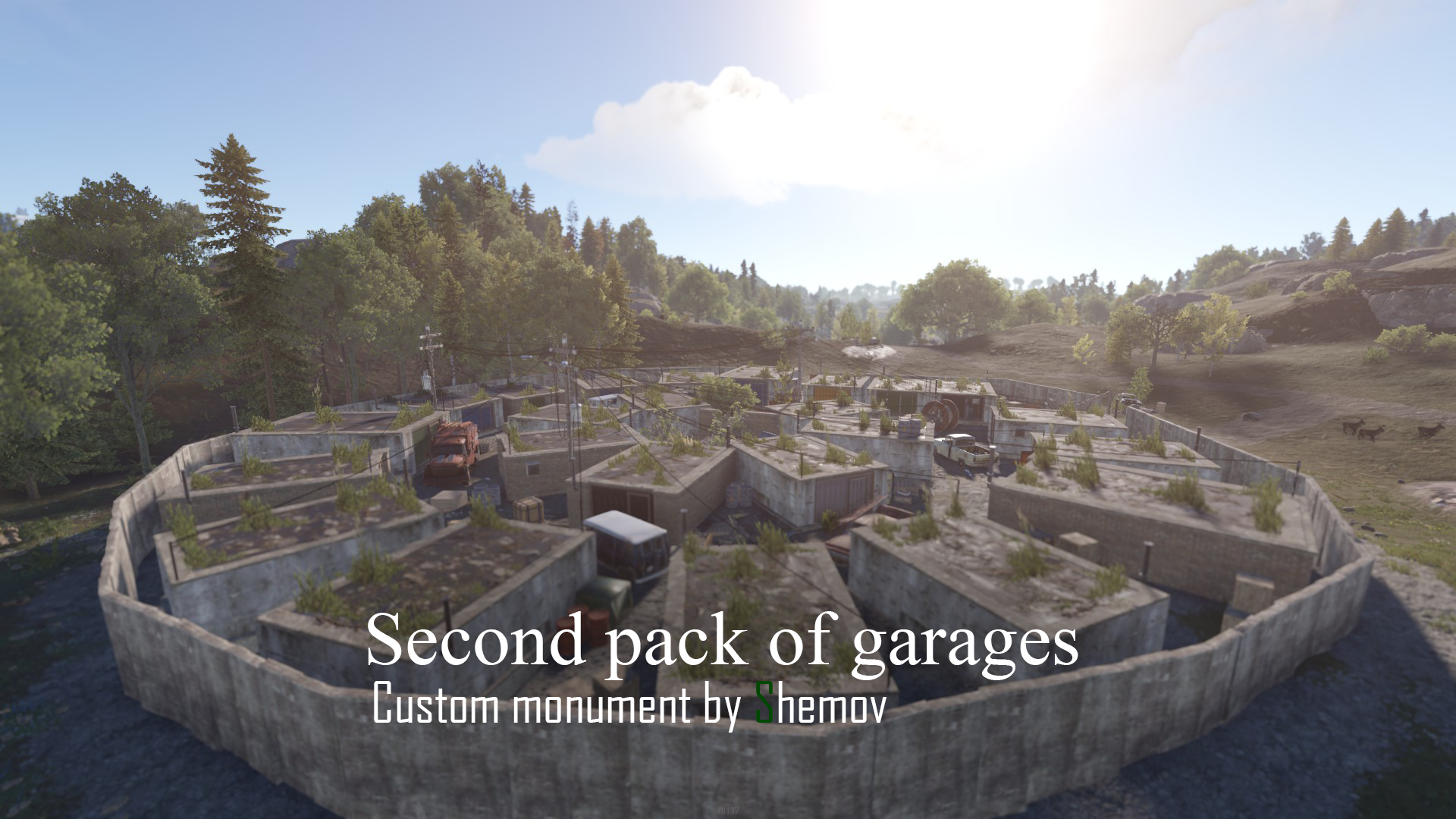 Garages B | Pack of garages monuments by Shemov