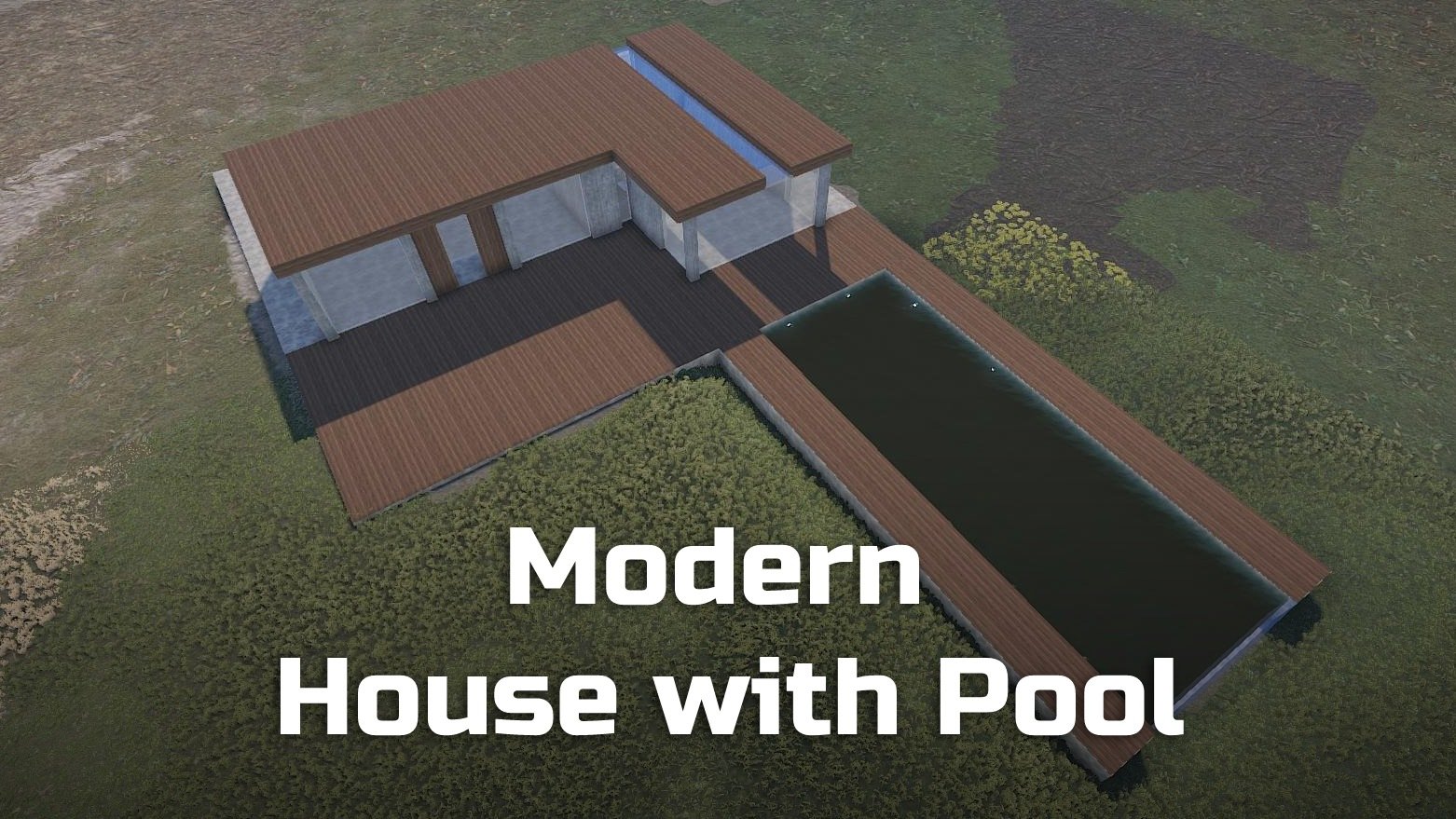 Modern House With Pool | Place For Building