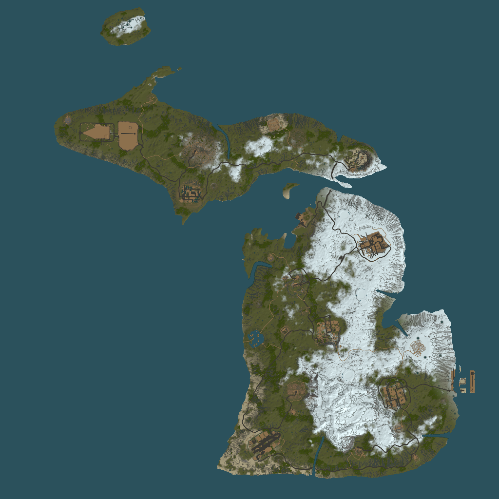 2D terrain preview of 