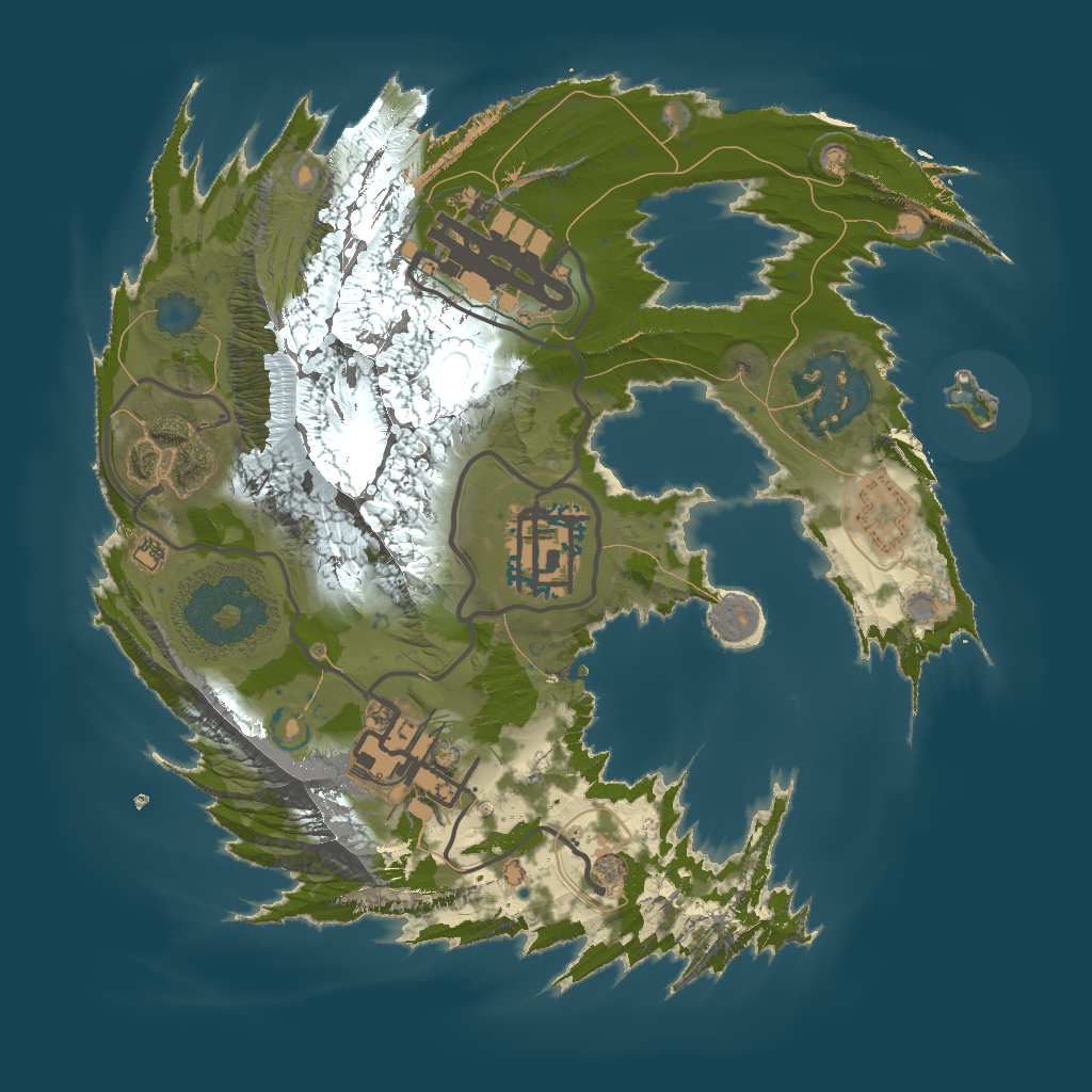 2D terrain preview of 
