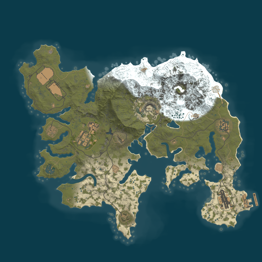 2D terrain preview of 