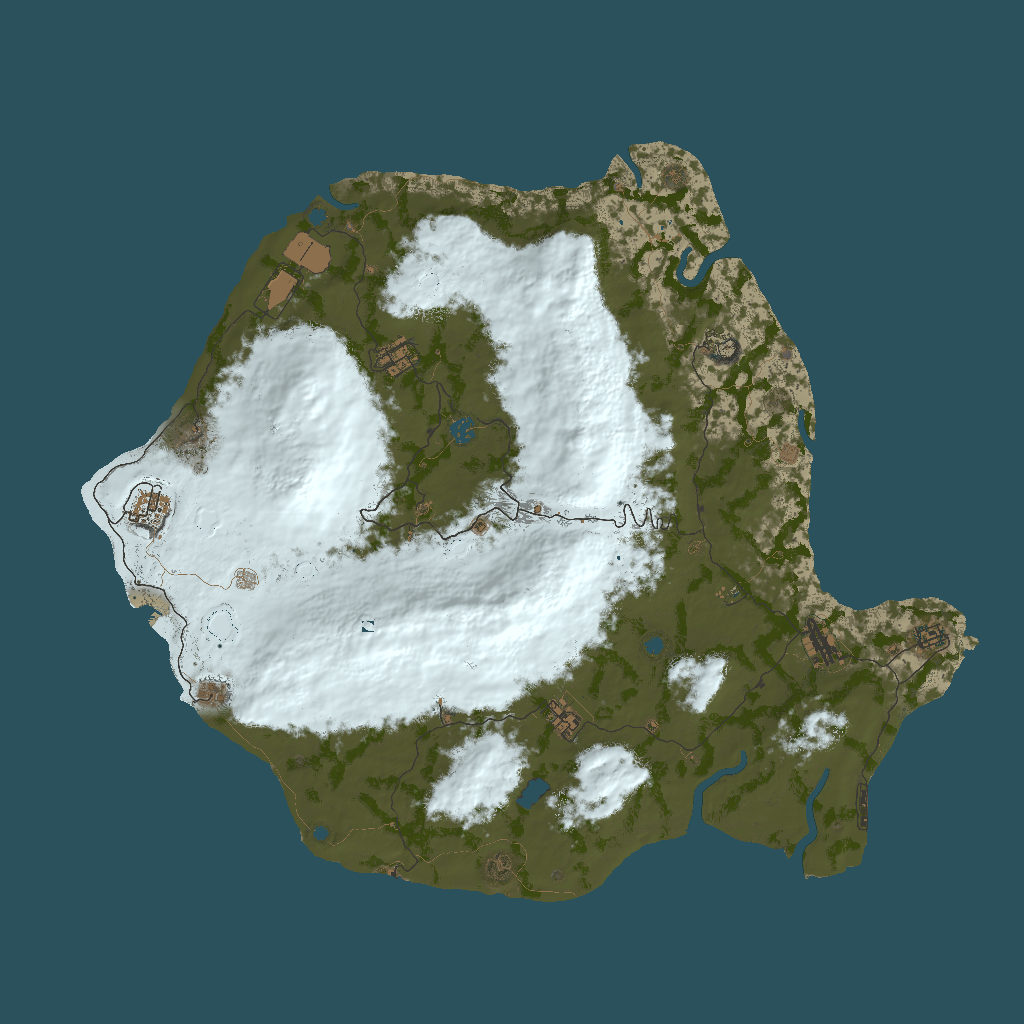 2D terrain preview of 