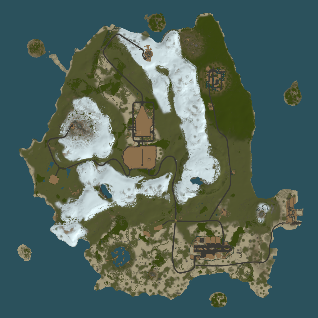 2D terrain preview of 