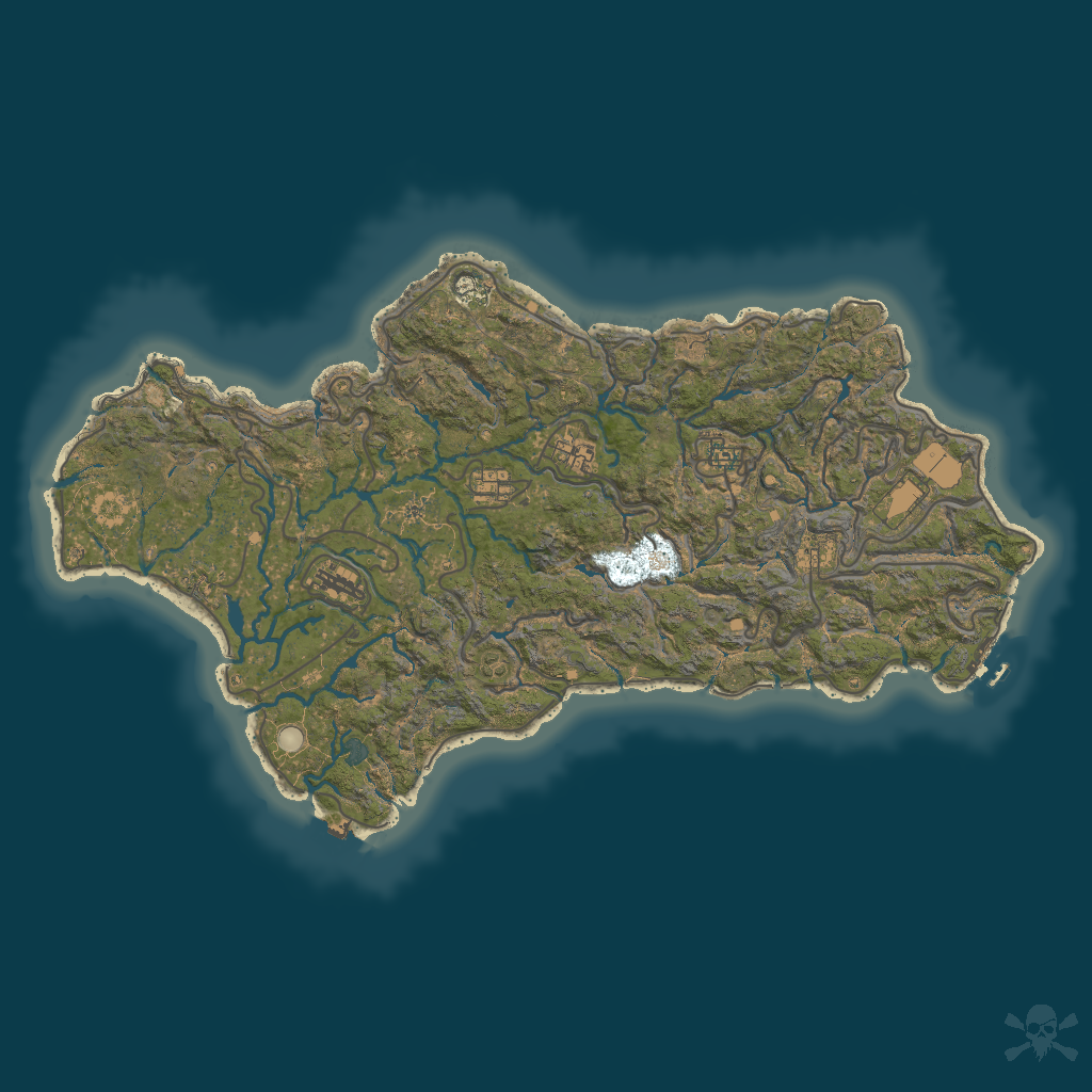 2D terrain preview of 