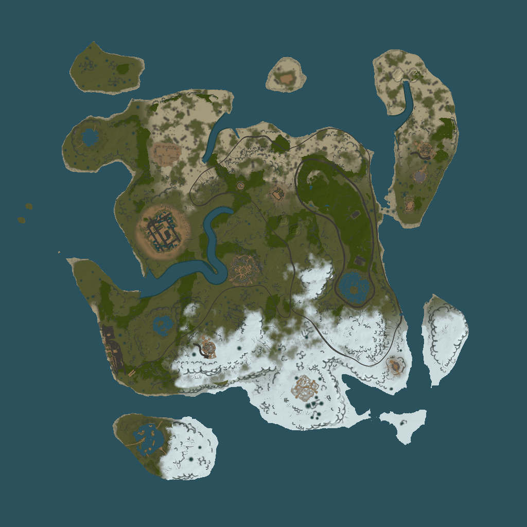 2D terrain preview of 