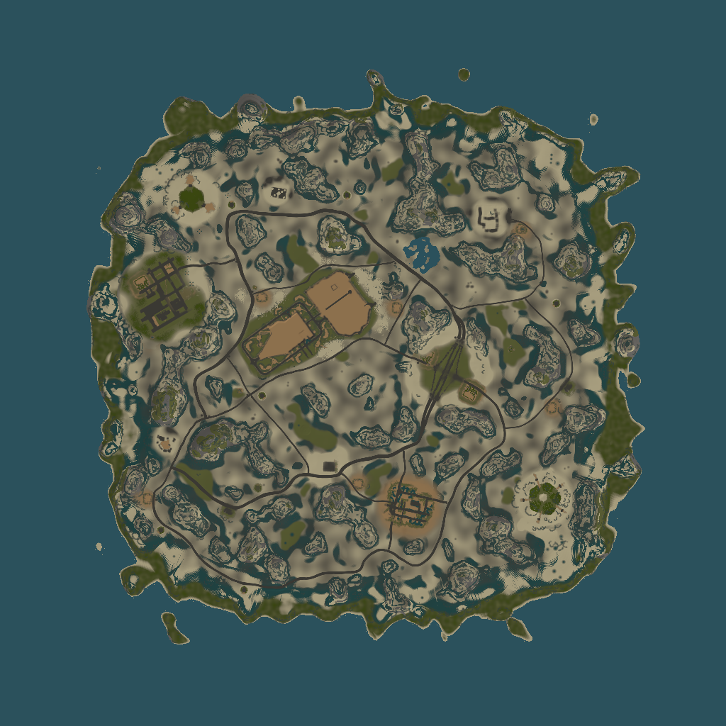2D terrain preview of 