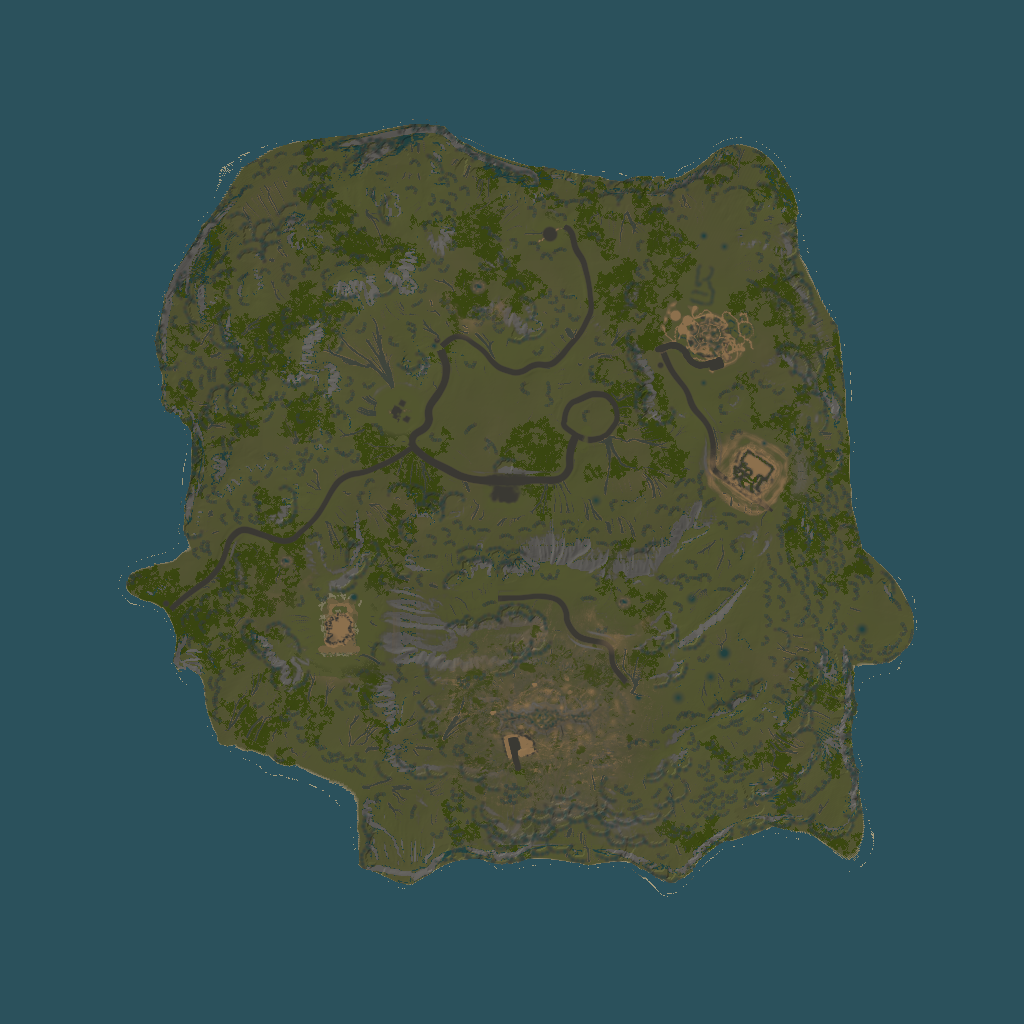 2D terrain preview of 