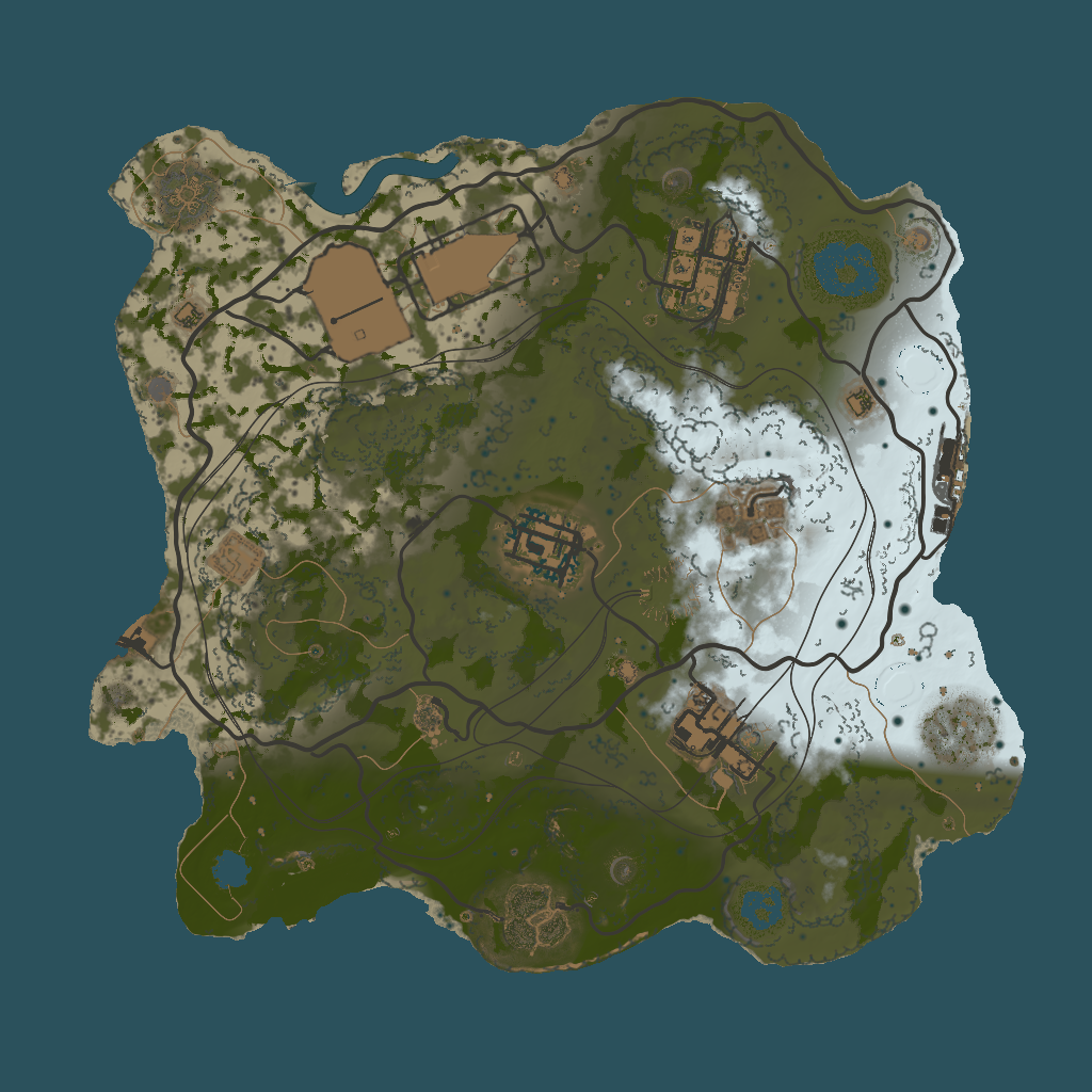 2D terrain preview of 