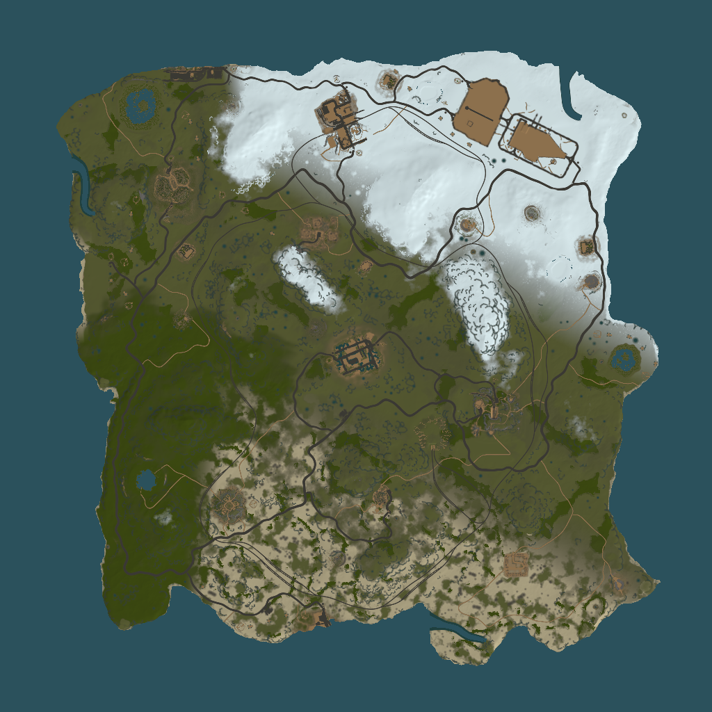 2D terrain preview of 