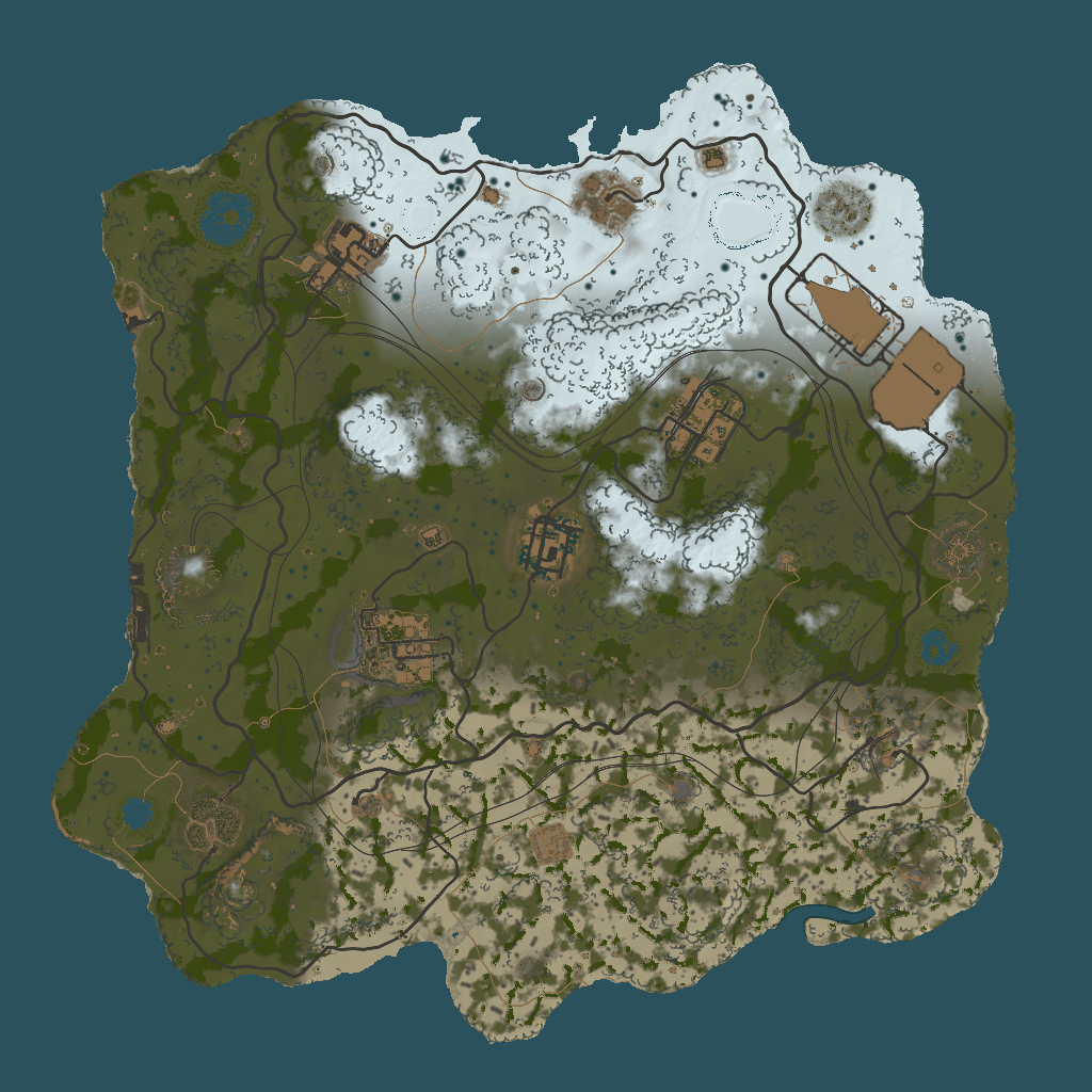2D terrain preview of 