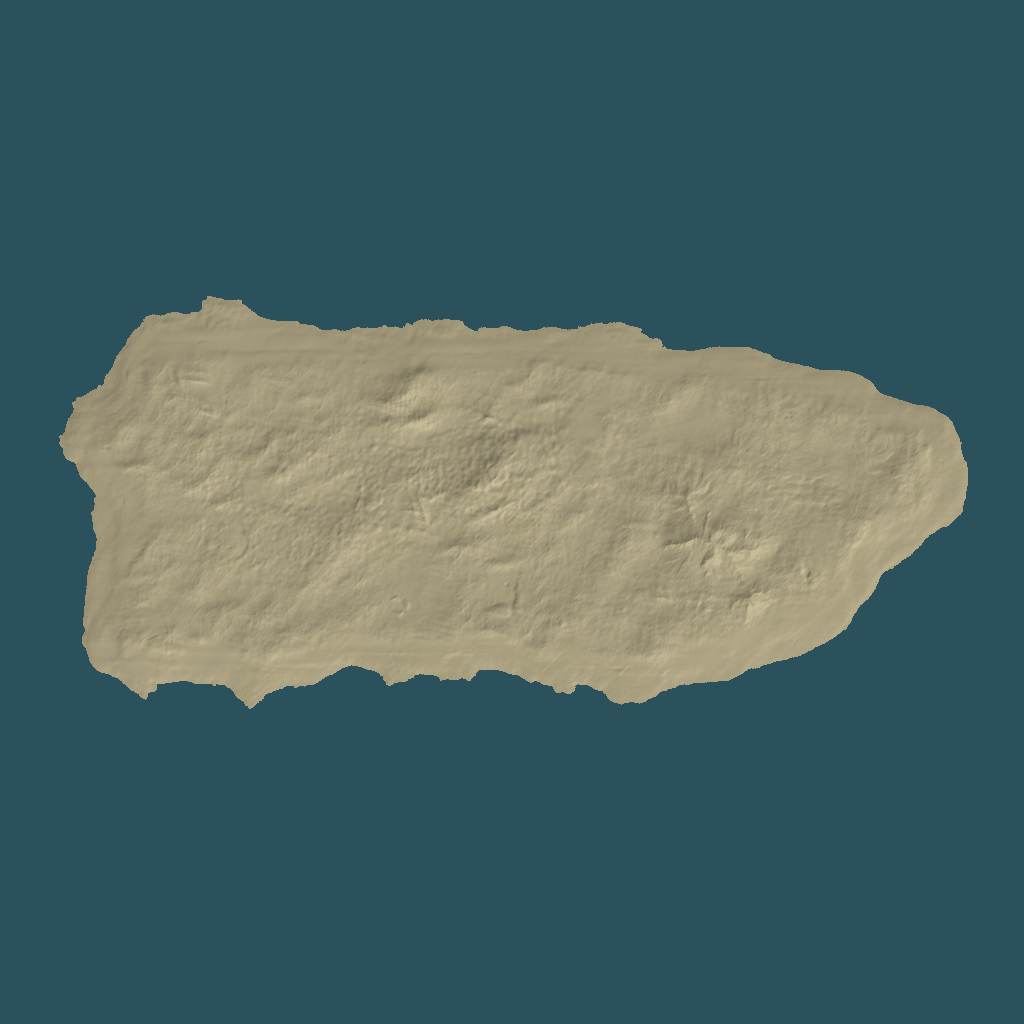 2D terrain preview of 