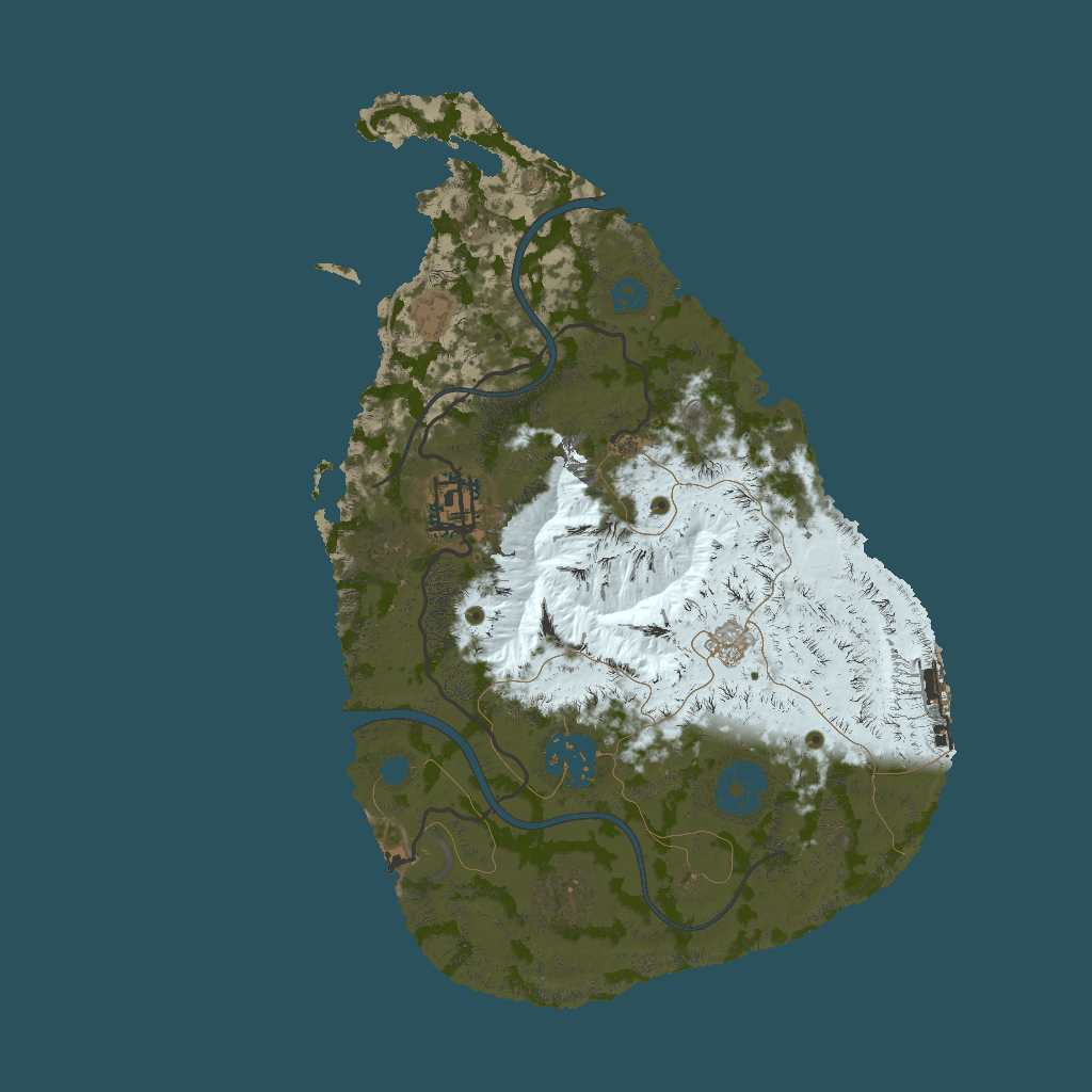 2D terrain preview of 