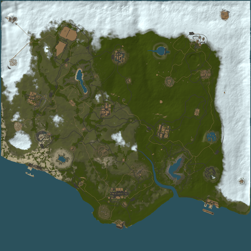 2D terrain preview of 