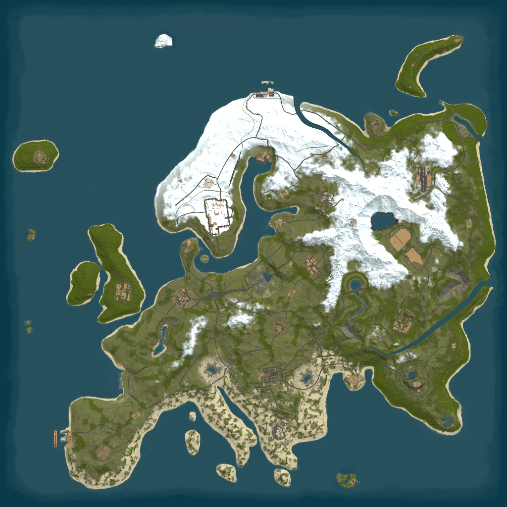 2D terrain preview of 