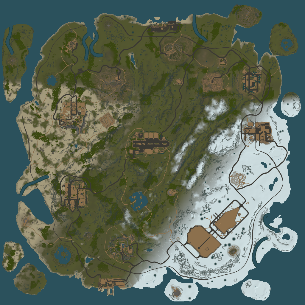 2D terrain preview of 